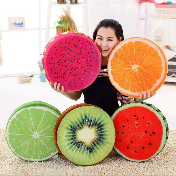 HKM-094035 Fruit-Themed Decorative Throw Pillow for Cozy Living Spaces
