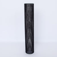 HKM-0941373 24 Inch x 50 Ft Black Vinyl Coated Hardware Cloth - 21 Gauge Metal Fencing for Poultry, Garden & Home Use