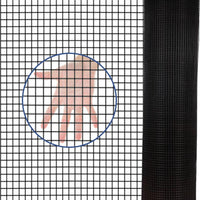 HKM-0941373 24 Inch x 50 Ft Black Vinyl Coated Hardware Cloth - 21 Gauge Metal Fencing for Poultry, Garden & Home Use