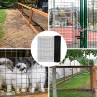 HKM-0941373 24 Inch x 50 Ft Black Vinyl Coated Hardware Cloth - 21 Gauge Metal Fencing for Poultry, Garden & Home Use