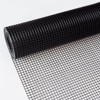 HKM-0941373 24 Inch x 50 Ft Black Vinyl Coated Hardware Cloth - 21 Gauge Metal Fencing for Poultry, Garden & Home Use