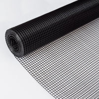 HKM-0941373 24 Inch x 50 Ft Black Vinyl Coated Hardware Cloth - 21 Gauge Metal Fencing for Poultry, Garden & Home Use
