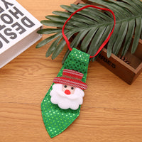 HKM-0942013 Christmas-Themed Sequin Tie Decorations - Old Man, Snowman, Elk, Bear - 20x8cm
