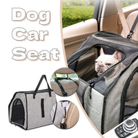 HKM-0943421 Portable Waterproof Pet Cage with Adjustable Car Seat Belt and Durable Dog Mat
