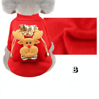 HKM-0944189 Santa Outfit for Pets - Comfortable Cotton Clothes for Christmas Celebrations