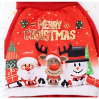 HKM-0944189 Santa Outfit for Pets - Comfortable Cotton Clothes for Christmas Celebrations