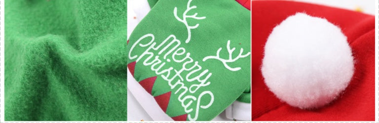 HKM-0944189 Santa Outfit for Pets - Comfortable Cotton Clothes for Christmas Celebrations