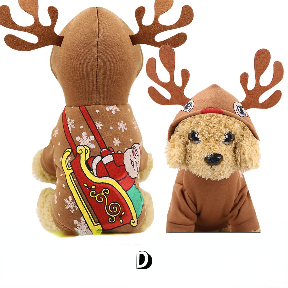 HKM-0944189 Santa Outfit for Pets - Comfortable Cotton Clothes for Christmas Celebrations