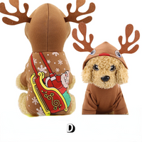 HKM-0944189 Santa Outfit for Pets - Comfortable Cotton Clothes for Christmas Celebrations
