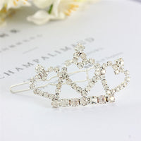 HKM-0944573 Rhinestone Crown Headdress for Pets - Available in White, Pink, and Blue