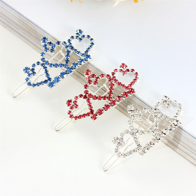 HKM-0944573 Rhinestone Crown Headdress for Pets - Available in White, Pink, and Blue