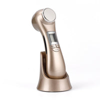HKM-094547 6-in-1 Ultrasonic Vibration Face-Lift Massager with RF, EMS, Ultrasonic Massage, LED Light Therapy, and Electroporation