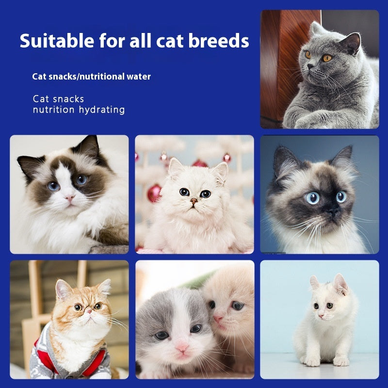HKM-0945597 Nutritious Cat Strips - Chicken & Egg Yolk, Cod & Fish Roe, Tuna & Fish Seeds, Salmon & Fish Seeds, Abalone & Fish Seeds, 16g Pack