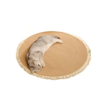 HKM-0945725 Wear-Resistant Scratch-Resistant Integrated Cat Nest with Cotton Mattress and Natural Papyrus Padding