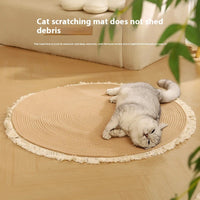 HKM-0945725 Wear-Resistant Scratch-Resistant Integrated Cat Nest with Cotton Mattress and Natural Papyrus Padding