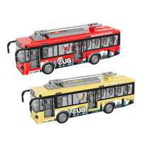 HKM-094611 1:16 Friction Bus Toy with Lights and Sounds for Kids Aged 5-7