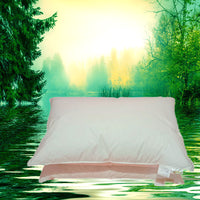 HKM-094611 Down Filling White Goose Feather Pillow in Pure Cotton Cover - Rectangle, 48x74cm