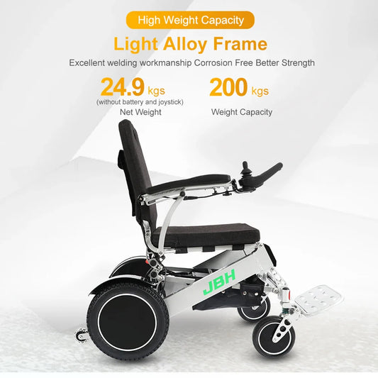 HKM-094675 Compact Electric Wheelchair for Elderly, Disabled Individuals - D36 Model with 20km Range and 6 km/h Speed