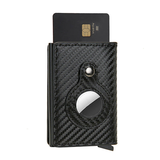 HKM-094675 Men's PU Leather Multifunctional Card Holder Wallet with Banknote Clip and Card Slots