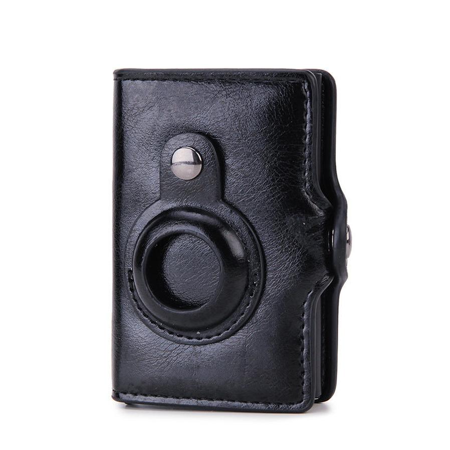 HKM-094675 Men's PU Leather Multifunctional Card Holder Wallet with Banknote Clip and Card Slots
