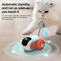 HKM-0947005 Automatic Moving Remote Controlled Toy Car for Cats and Dogs with Obstacle Avoidance and USB Charging