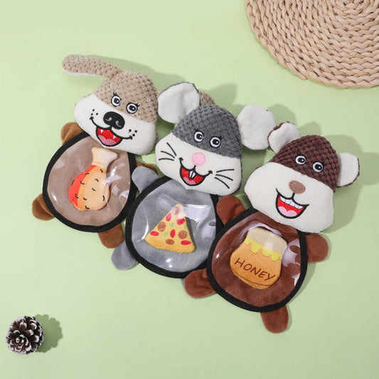 HKM-0947133 Interactive Plush Talking Mouse Toy for Dogs - Ideal for Teddy and Golden Retrievers