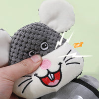HKM-0947133 Interactive Plush Talking Mouse Toy for Dogs - Ideal for Teddy and Golden Retrievers