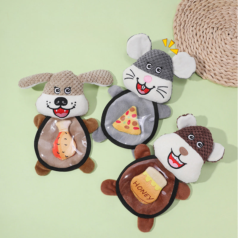 HKM-0947133 Interactive Plush Talking Mouse Toy for Dogs - Ideal for Teddy and Golden Retrievers