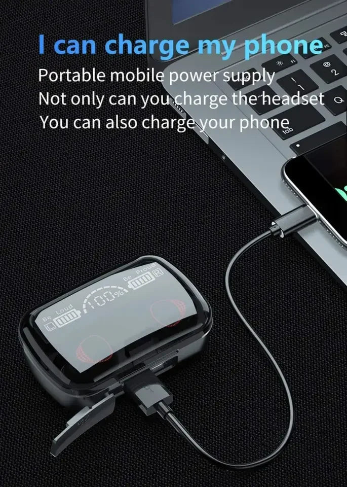 HKM-094803 Large Capacity Charging Case with LED Power Display for TWS Earbuds