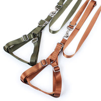 HKM-0949309 Adjustable Polyester Dog Leash with Golden Wool Edge for Large Breeds