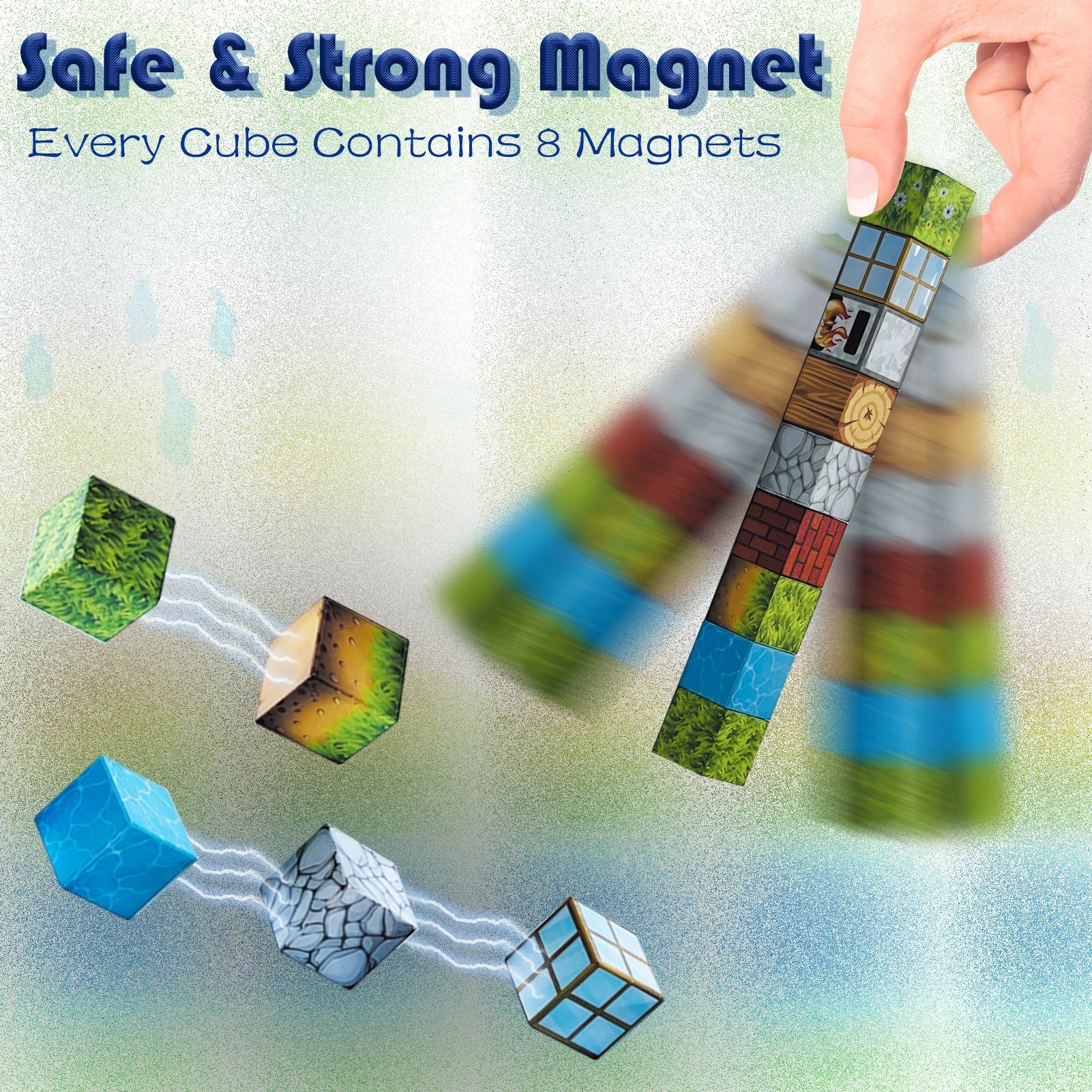 HKM-094931 106-Piece Magnetic Building Blocks Construction Set for Creative Learning