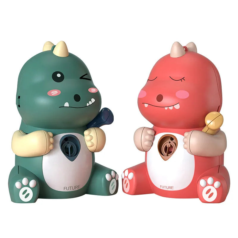 HKM-095059 Cute Dinosaur Electric Bubble Machine for Kids – Outdoor Soap Water Toy for Summer Fun