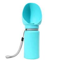 HKM-0951357 Portable Folding Pet Water Bottle | BPA-Free Silicone Drinking Dispenser for Dogs and Cats - 550ml