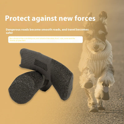 HKM-0952125 Outdoor Pet Protection Booties for Small and Medium Dogs - Waterproof, Non-Slip, Wear-Resistant Ankle Socks