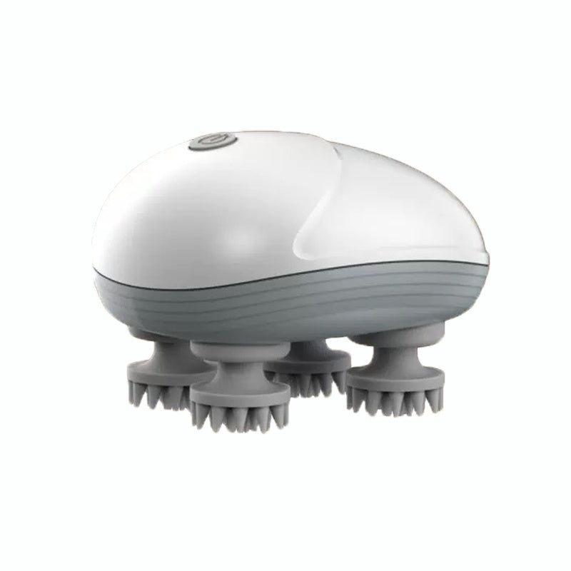 HKM-0952765 Electric Pet Massager for Cats and Dogs - Deep Tissue Soothing Tool with Rechargeable Design and Four Rotating Heads for Joint Relief and Relaxation