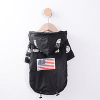 HKM-0952893 Large Dog Shell Jacket in Waste Paper Print - Sizes S to 5XL