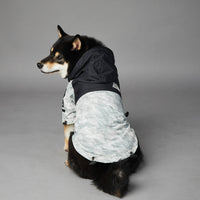 HKM-0952893 Large Dog Shell Jacket in Waste Paper Print - Sizes S to 5XL