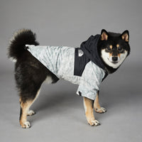 HKM-0952893 Large Dog Shell Jacket in Waste Paper Print - Sizes S to 5XL