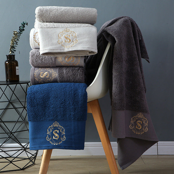 HKM-095379 Luxurious Cotton Bath Towel - Soft, Absorbent, and Elegant (80cm x 160cm)