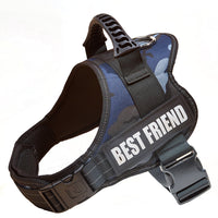 HKM-0954557 Night Reflective Dark Blue Camouflage Nylon Pet Vest - Sizes XXXS to XXL