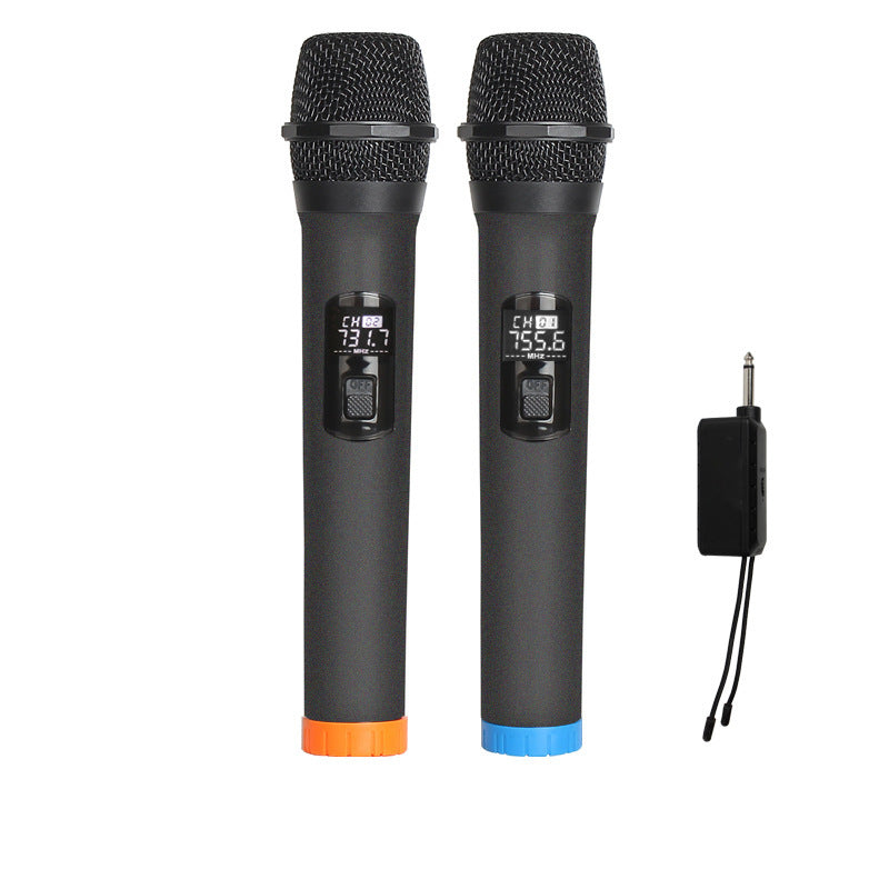 HKM-095507 Wireless Moving Coil Handheld Microphone with Rechargeable Lithium Battery for Stage and KTV