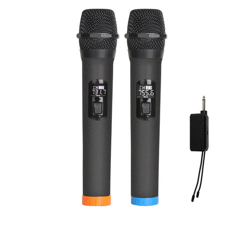 HKM-095507 Wireless Moving Coil Handheld Microphone with Rechargeable Lithium Battery for Stage and KTV