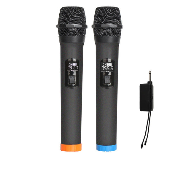 HKM-095507 Wireless Moving Coil Handheld Microphone with Rechargeable Lithium Battery for Stage and KTV