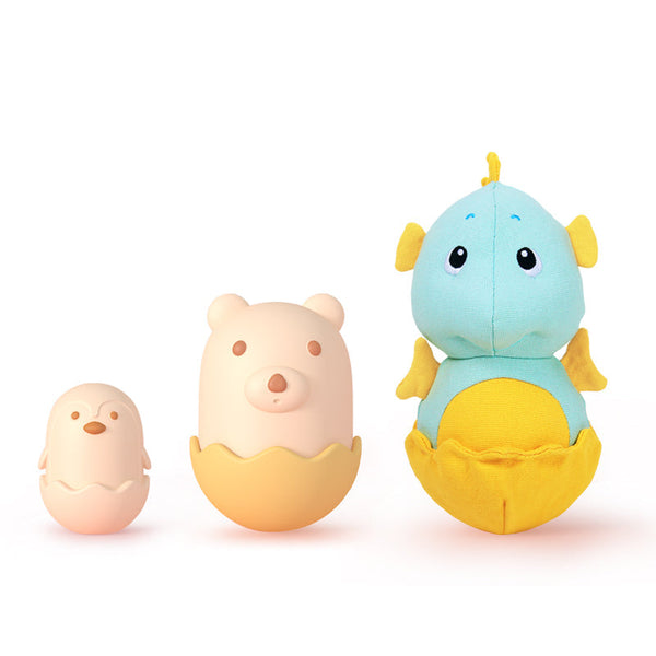 HKM-0956093 Pet Tumbler Toy Set with Sounding Features – Bite Resistant Bear, Penguin, and Seahorse