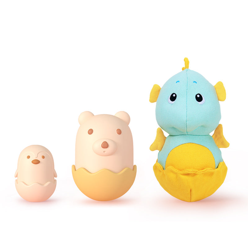 HKM-0956093 Pet Tumbler Toy Set with Sounding Features – Bite Resistant Bear, Penguin, and Seahorse