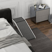 HKM-0956733 49" Non-Slip Pet Ramp for Dogs and Cats, High-Quality Pine Wood with Carpet Surface