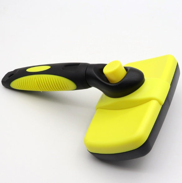 HKM-0956861 Self-Cleaning Telescopic Pet Comb for Dogs and Cats - Stainless Steel Needle Hair Removal Tool
