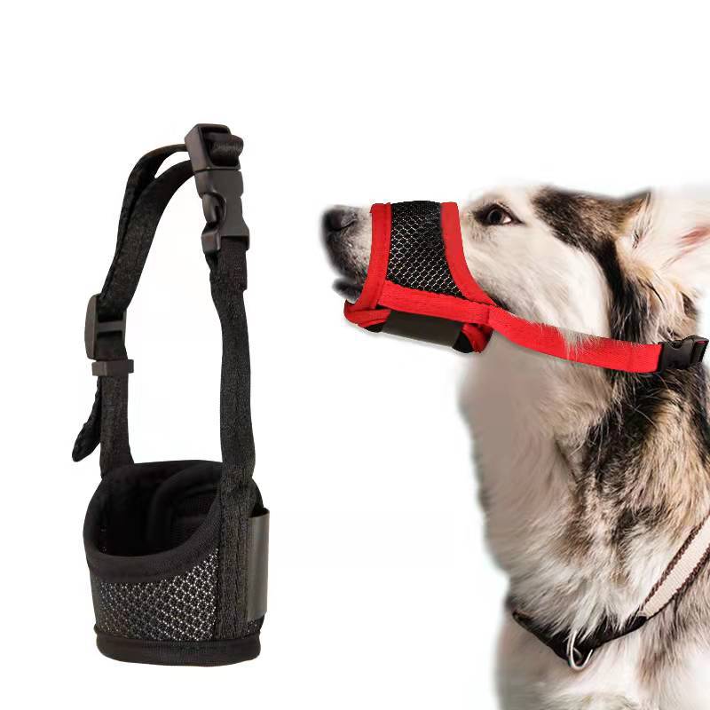 HKM-0957117 Adjustable Pet Muzzle for Dogs - Anti-Biting, Anti-Barking, and Eating Protection in Various Sizes and Colors