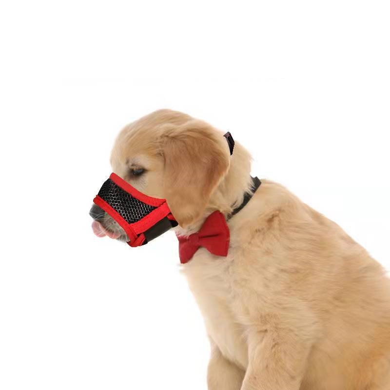 HKM-0957117 Adjustable Pet Muzzle for Dogs - Anti-Biting, Anti-Barking, and Eating Protection in Various Sizes and Colors