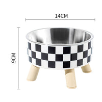 HKM-0957245 Tall Stainless Steel Pet Bowl for Cats and Dogs - Non-Slip Anti-Tumble Design, Large Capacity
